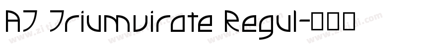 AT Triumvirate Regul字体转换
